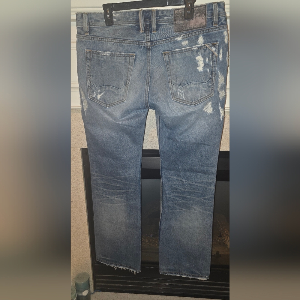 Cult of Individuality Distressed Blue Jeans